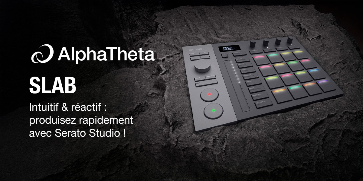 AlphaTheta SLAB, le contrôleur dédié Serato Studio