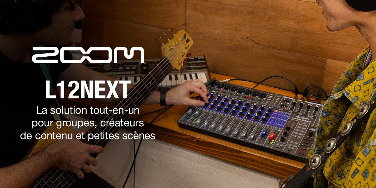 Zoom L-12next : la nouvelle console Zoom pour le live, le home-studio et le podcast