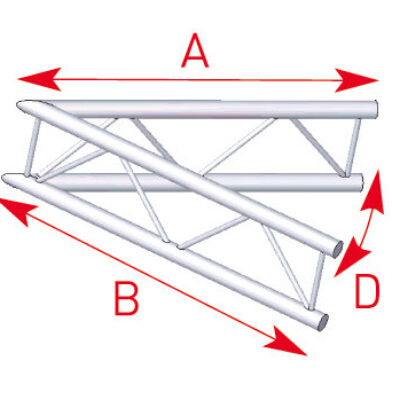 ASD AEX 20V Angle 2 départs 45 degrés 1m x 1m