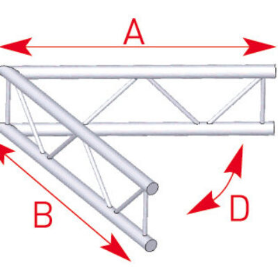 ASD AEX 21V Angle 2 départs 60 degrés 1m x 1m