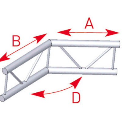 ASD AEX 25 Angle 2 départs 135 degrés 0,50m x 0,50m