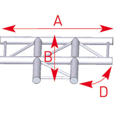 ASD AEX 33 Angle 3 départs 90 degrés à plat 0,50m x 0,71m