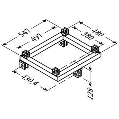 ASD APC4D Adaptateur pied pour angle 4D ST 500