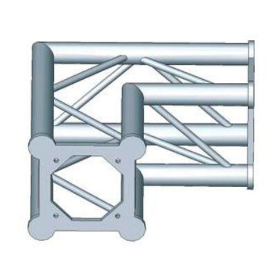ASD ASC 2522 Angle structure carrée 2 départs 90 degrés 0,50m x 0,50m