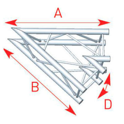 ASD ASC 3020 Angle 2 départs 45 degrés 1m x 1m