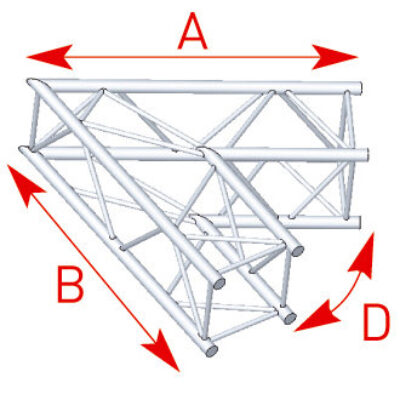 ASD ASC 4021 Angle 2 départs 60 degrés 1,20m x 1,20m