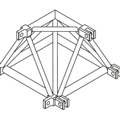 ASD ASTP22 Angle 2 départs 90 degrés 0,65m x 0,65m