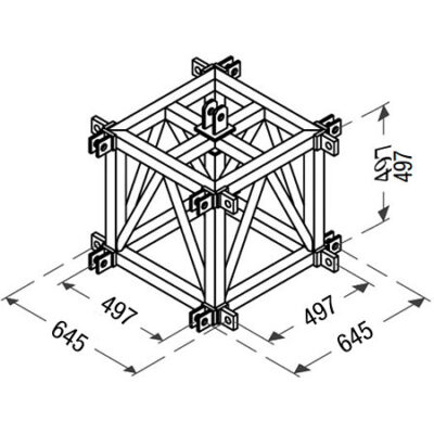 ASD C4DLV Angle 4 départs de levage acier pour SC 500