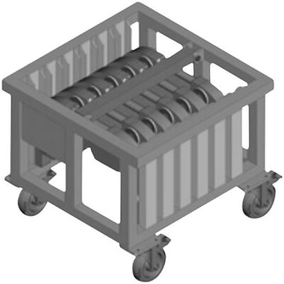 ASD CHAREML 5028/2 Chariot en aluminium