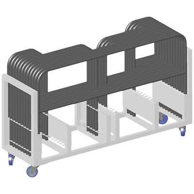 ASD CHARGARD Chariot alu pour garde corps