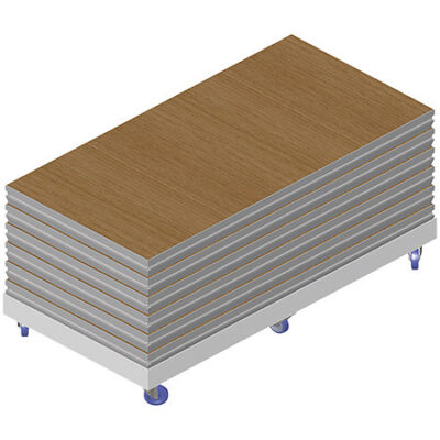 ASD CHARPLA6 Chariot alu pour 6 praticables