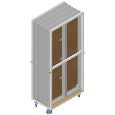 ASD CHARPLAC1 Chariot alu pour 4 praticables