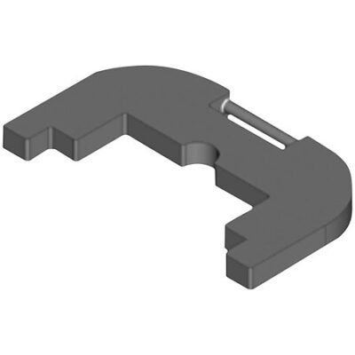 ASD EML 5028/2 1/2 Lest noir 500 x 290 x 40 mm