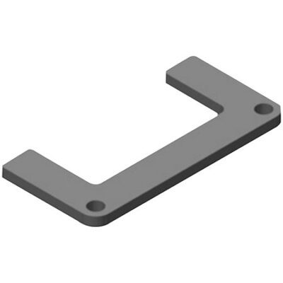 ASD EML 6060/2 1/2 Lest noir 600 x 600 x 30 mm pour embase EML 6060