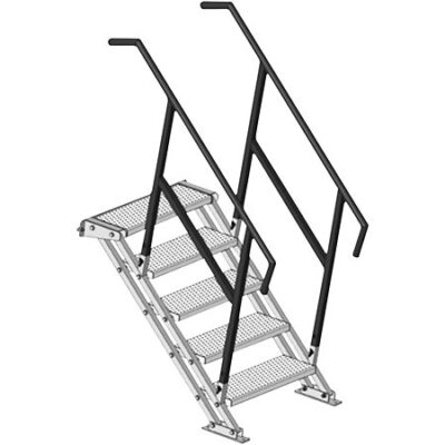 ASD ESC100 Escalier réglable de 0,8m à 1m + garde corps