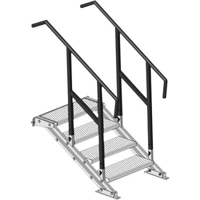 ASD ESC60 Escalier réglable de 0,6m à 0,8m + garde corps