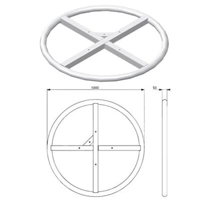 ASD HTXZ 1000 Barre totem pour structure triangulaire et carrée 290mm