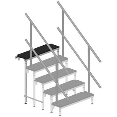 ASD MAR100 Marche pour escalier démontable hauteur 1m
