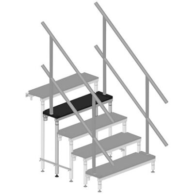 ASD MAR80 Marche pour escalier démontable hauteur 0,80m