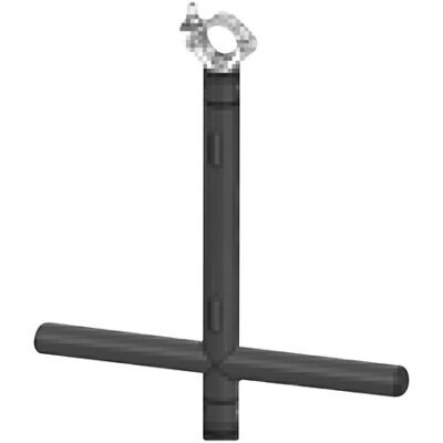 ASD TCAN Barre alu fixe T noire avec collier