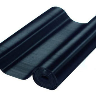 Defender Tapis de Protection Câble Caoutchouc cannelé noir 1 x 8 m