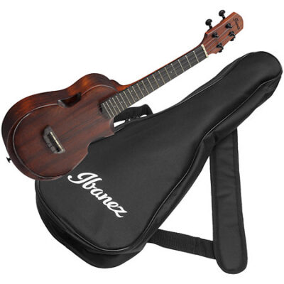 Ibanez AUC14 OVL Ukulélé concert Open Pore Violin Sunburst + Housse