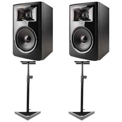 JBL LSR 306P MKII (la paire) + Stands