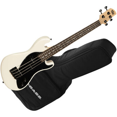 Kala Solid Body U-Bass 4 cordes Cream + housse