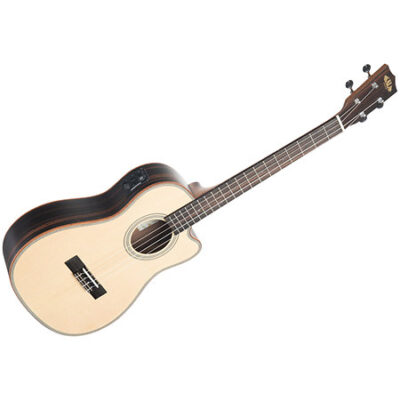 Kala Solid Spruce Top Ebony Baritone Cutaway