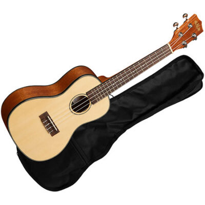 Kala Solid Spruce Top Mahogany Concert + housse