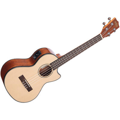 Kala Solid Spruce Top Mahogany Tenor Cutaway électro-acoustique
