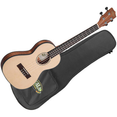 Kala Solid Spruce Top Mahogany Travel Tenor + housse