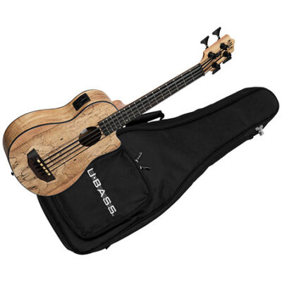 Kala Spalted Maple U-Bass + housse