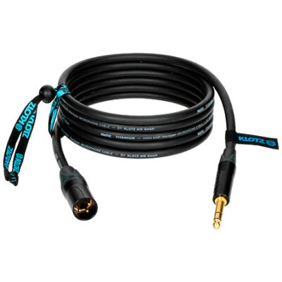 Klotz Câble Titanium StarQuad Jack TRS mâle / XLR mâle Neutrik, 10m