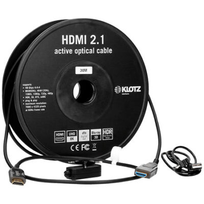 Klotz FOAUHD030 – Câble optique HDMI-A vers HDMI-D amovible 30m