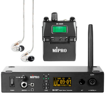 Mipro Pack In-Ear MI-58T + MI-580R Lithium + SE215