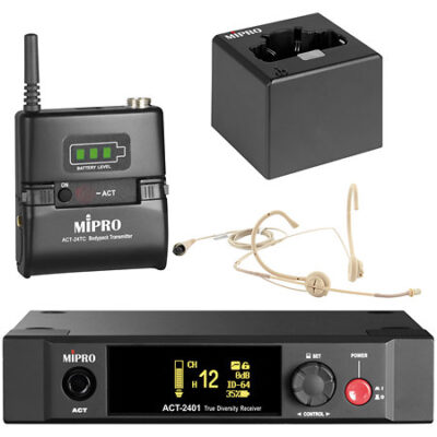 Mipro Pack MU-55HNS + ACT-24TC Lithium + ACT-2401+ MP-8