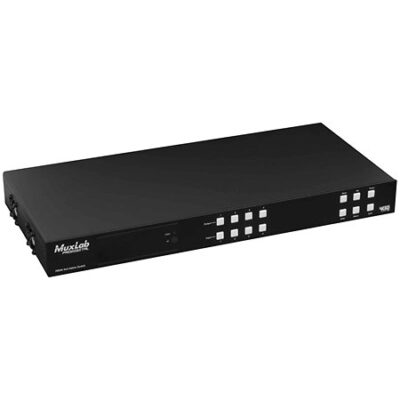 MuxLab 500412-V2 HDMI 4X4 Matrix SWX Kit HDBT PoC 4K/60