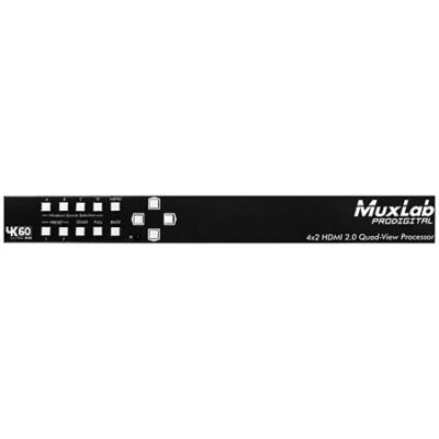 MuxLab 500446 4×2 Processeur HDMI 2.0 Quad-View