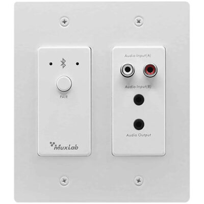 MuxLab 500555 WH – Panneau Bluetooth RCA Dante Blanc