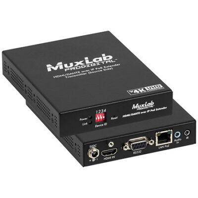 MuxLab 500759 TX DANTE- Émetteur HDMI 4K sur IP DANTE