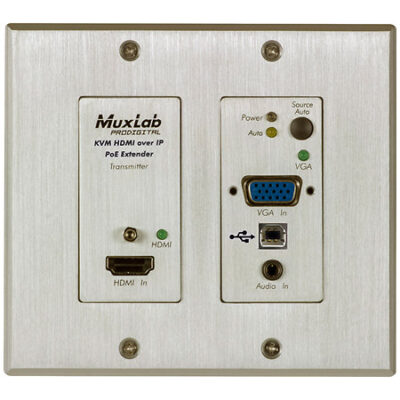 MuxLab 500777 TX – Émetteur mural HDMI/USB 4K sur IP