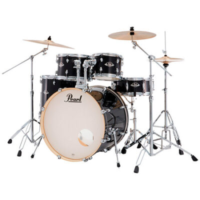 Pearl Export Rock 22 » 5 fûts Jet Black + 3 cymbales Sabian PX EXX725SNBRC-31