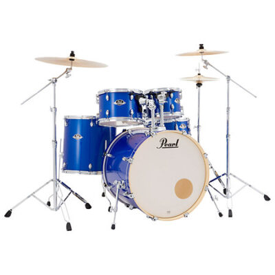Pearl Export Rock 22″ 5 fûts Midnight blue + 3 cymbales Sabian PX EXX725SBRC-863