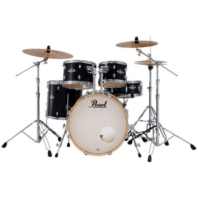 Pearl EXX705NNBRC-31 Export 20″ 5 fûts Jet Black + Pack HWP-834 + Pack cymbales PX