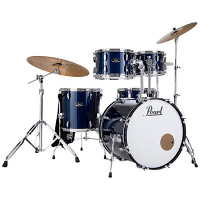 Pearl Roadshow+ Fusion 20″ 5 fûts Royal Blue Metallic + Tabouret + 3 cymbales Sabian RSS505BCC-743