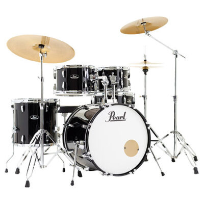 Pearl Roadshow + Jet Black Rock 22″ 5 Fûts + Tabouret + Cymbales Sabian Solar 3 cymbales