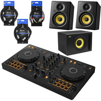 Pioneer DJ Pack DDJ-FLX4 + Enceintes + Sub + Câbles