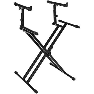 Quik Lok QL742 Stand clavier X double « Pro » 2 niveaux