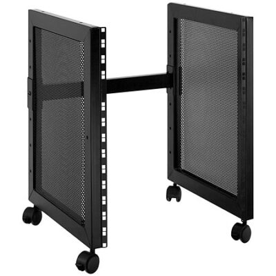 Quik Lok RS513 Stand rack 14U avec roulettes de transport